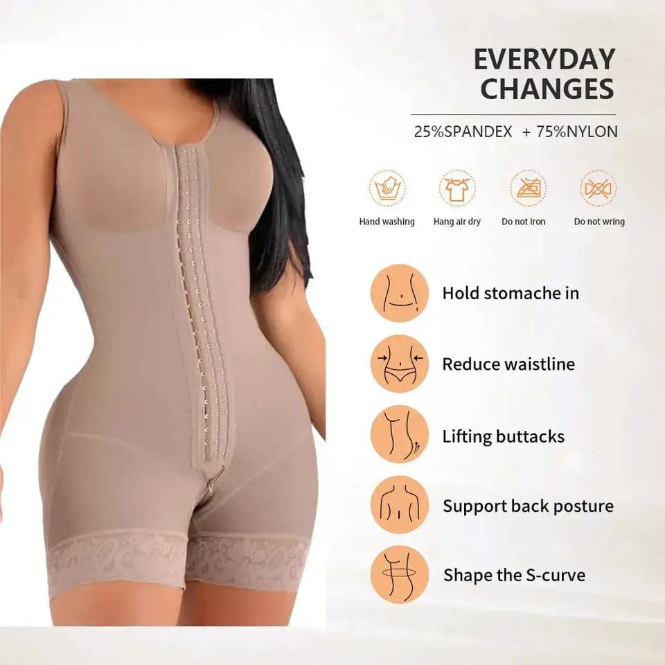 Body modelator cu pantaloni scurti, ideal pentru rochii si pantaloni