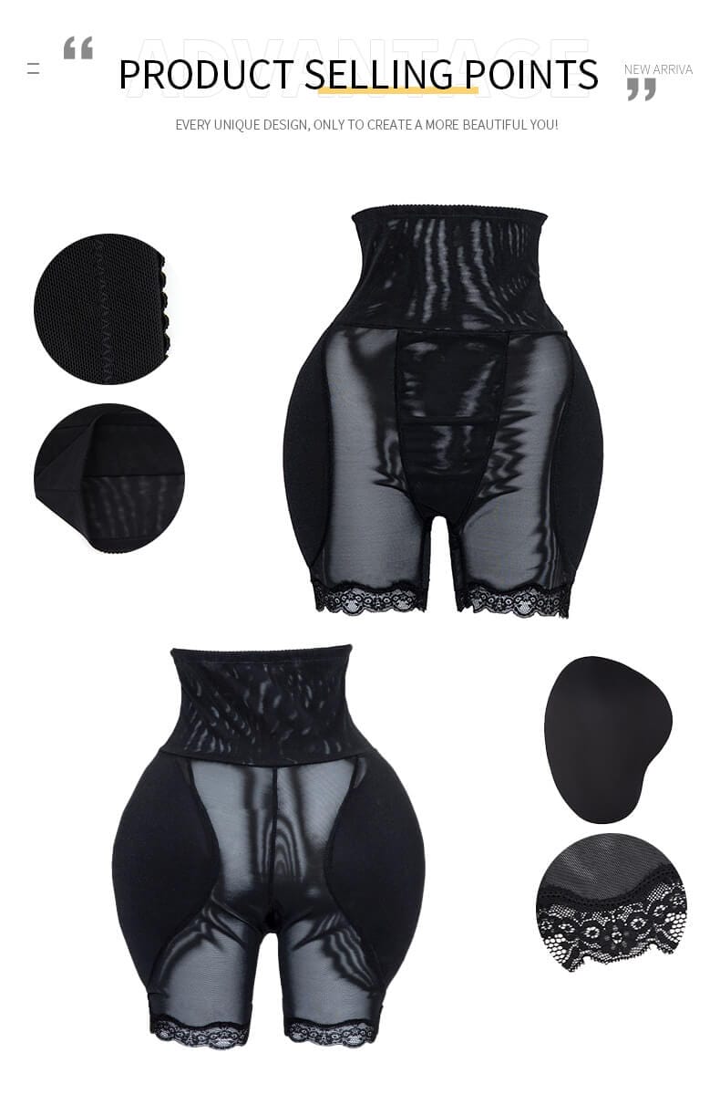 Chiloti modelatori push-up pentru solduri si fese
