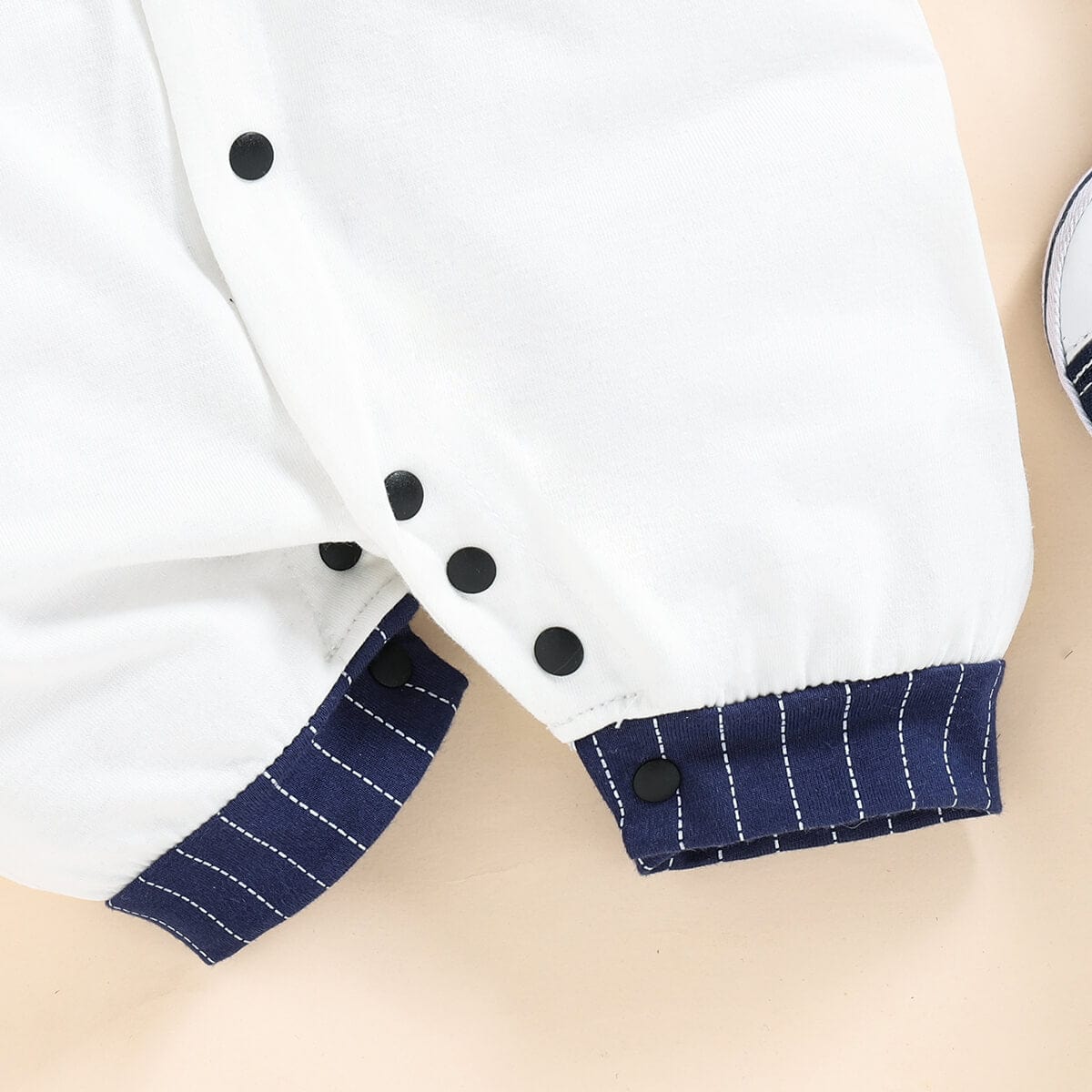 Costumas elegant cu maneca scurta pentru bebe GENTLE-BLUE-BOY