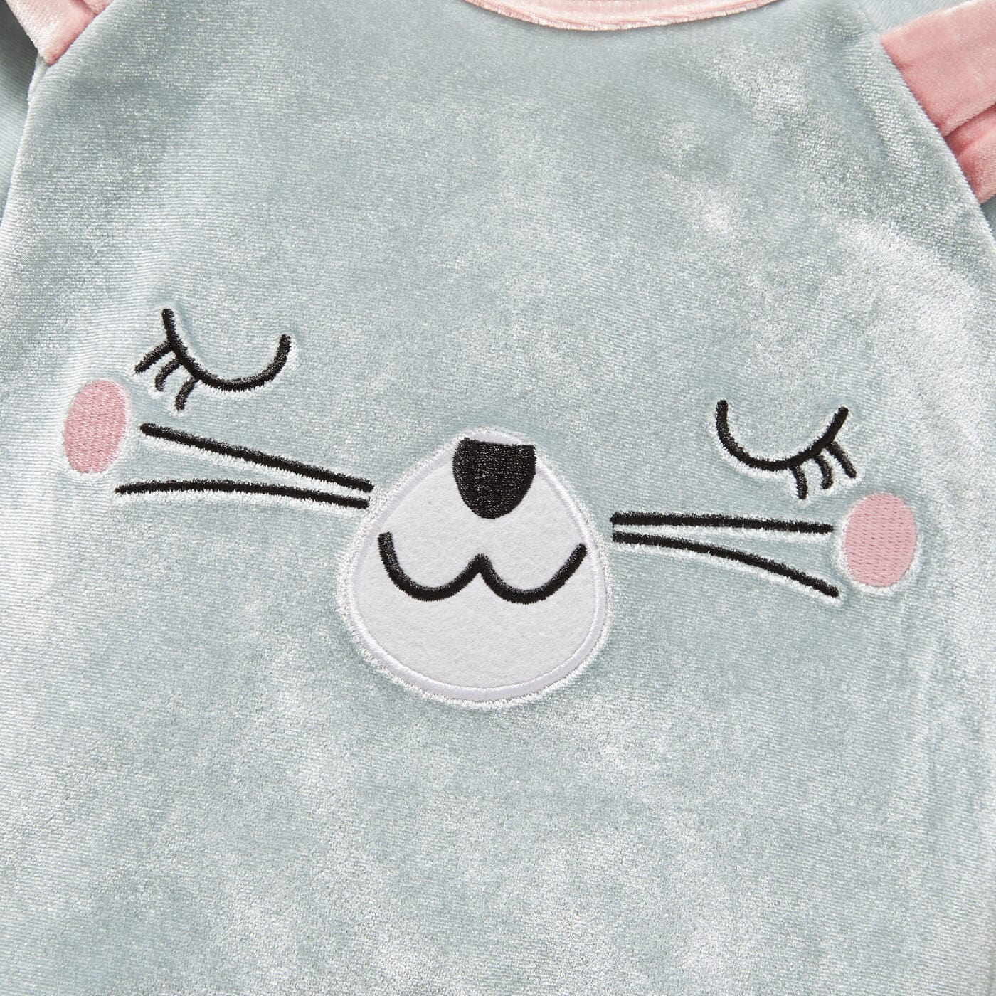 Salopeta de catifea si bentita pentru bebe BLUISH