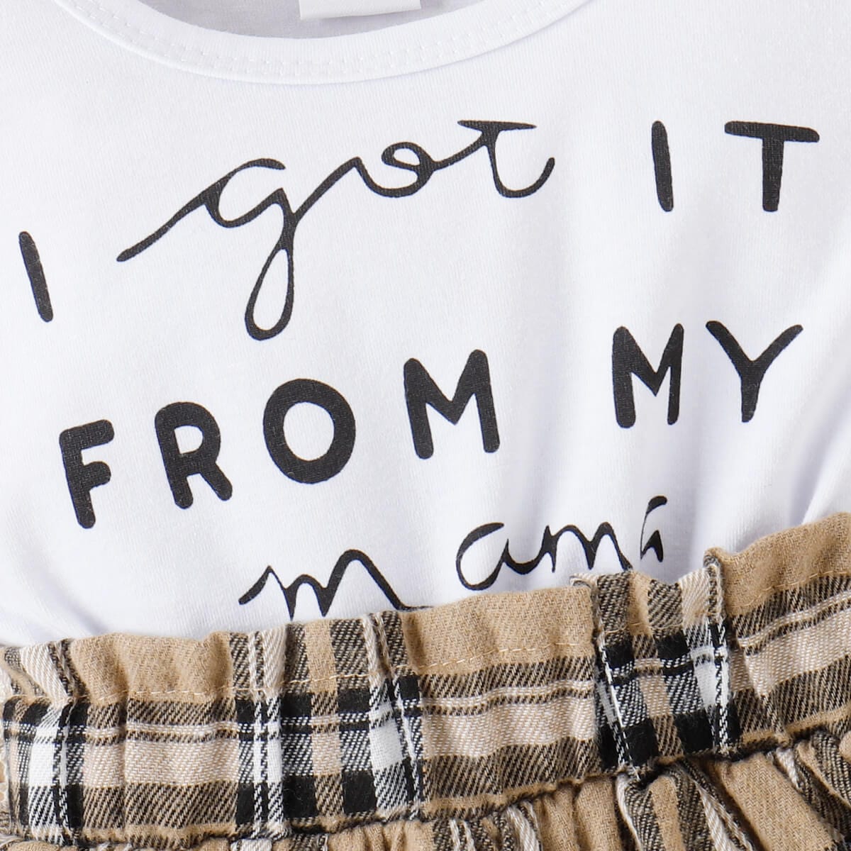 Set rochie si bentita in carouri