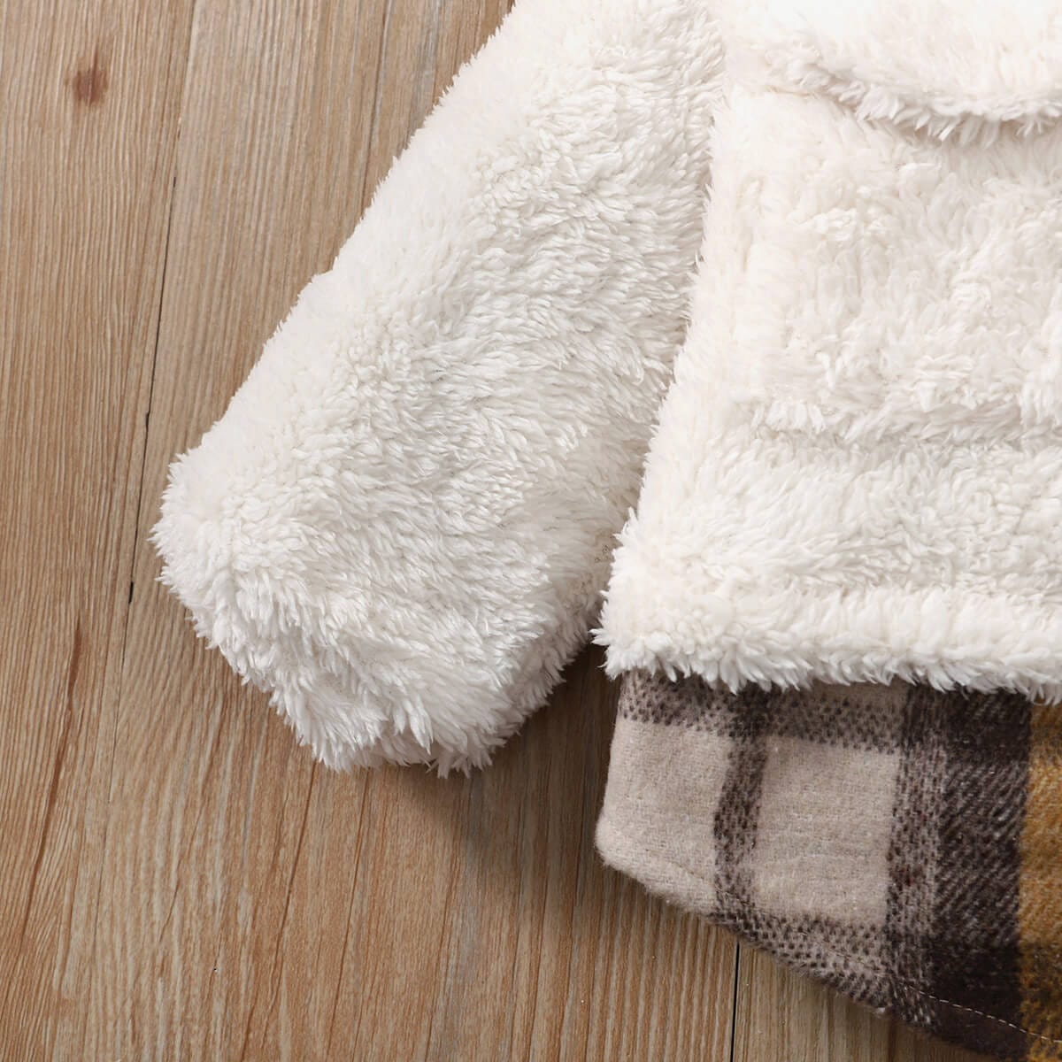 Geaca pentru bebe alba LITTILE-BEAR