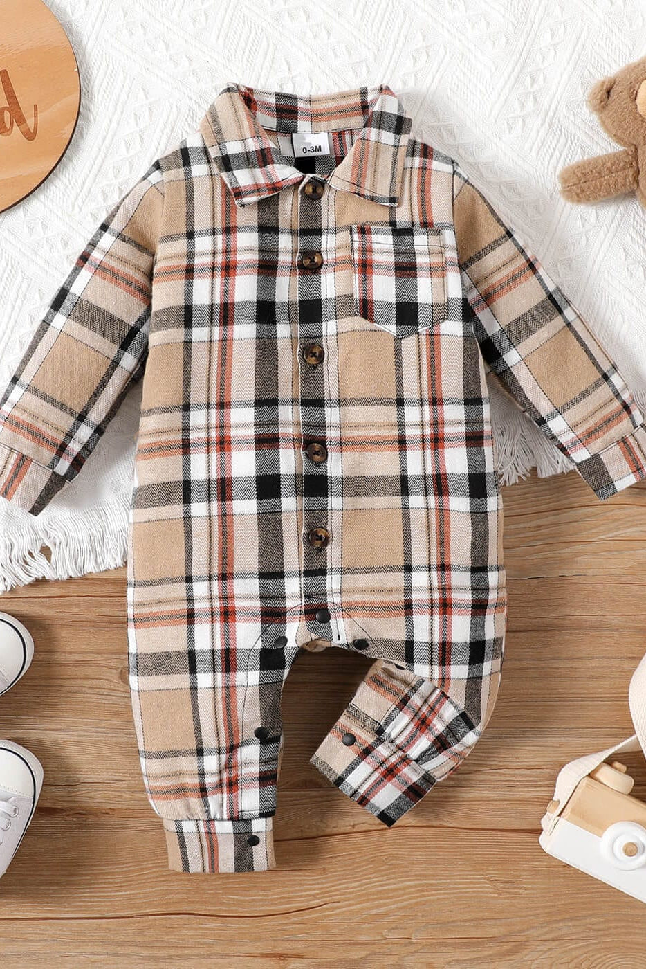 Salopeta bebelusi cu carouri BERRY