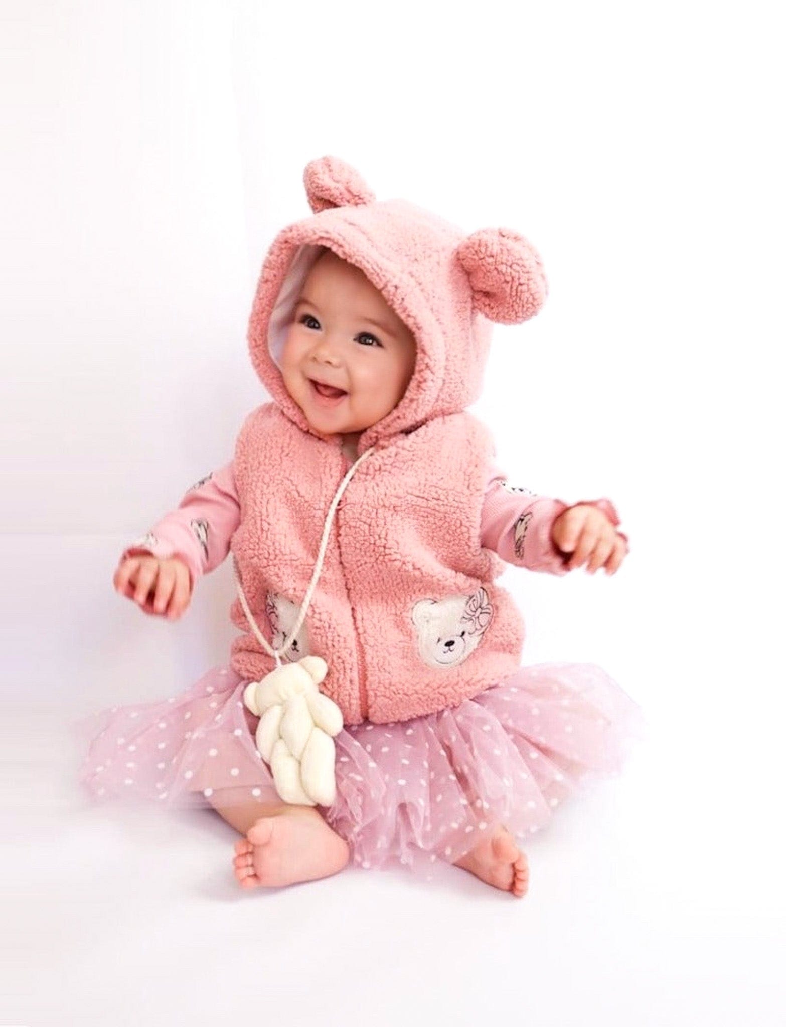 Rochita bebe din 3 piese PINK