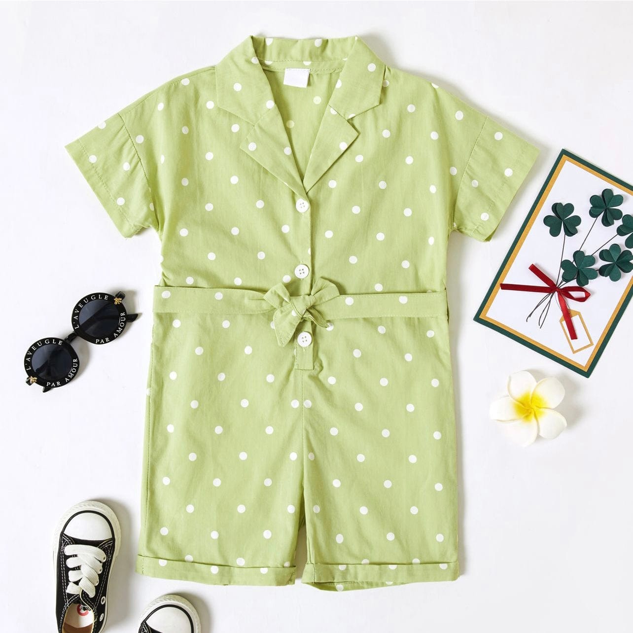 Salopeta cu maneca scurta pentru fetite