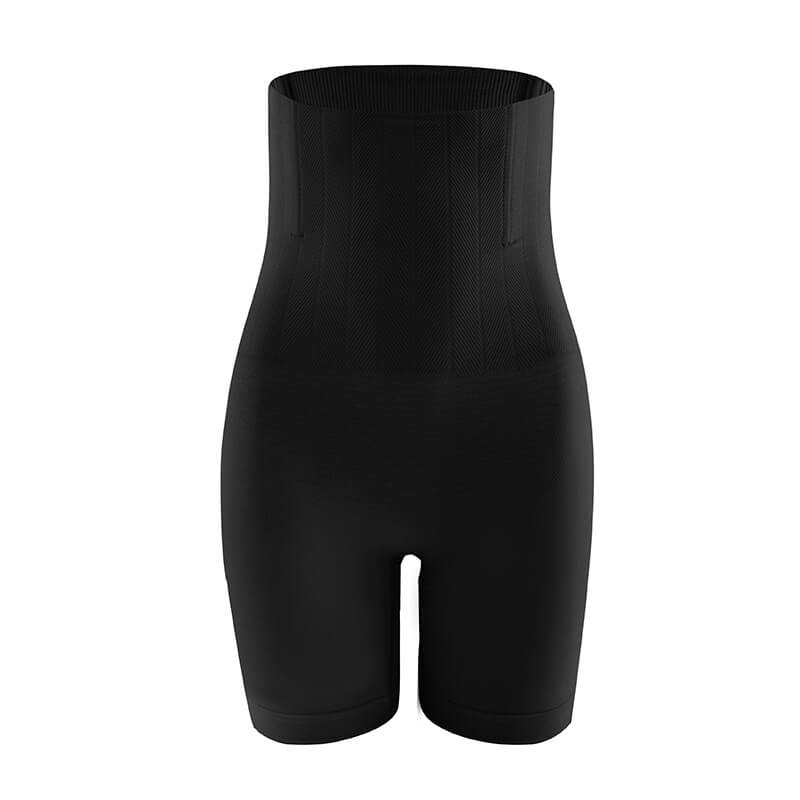 Pantaloni scurti modelatori cu talie inalta pentru controlul burticii si talie subtire