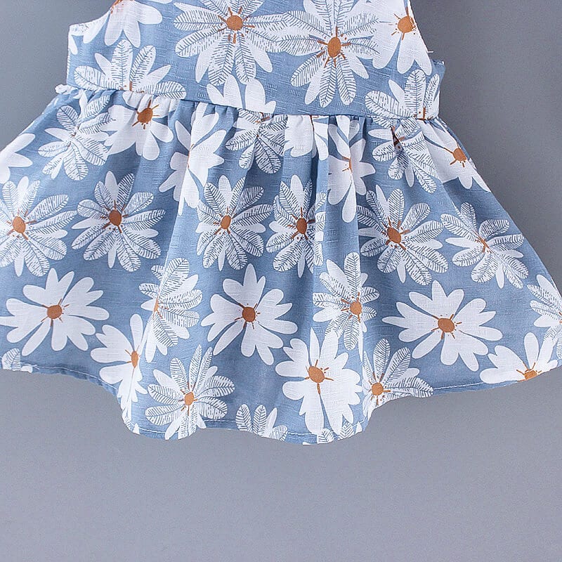 Rochita si palarie BLUE-FLORAL