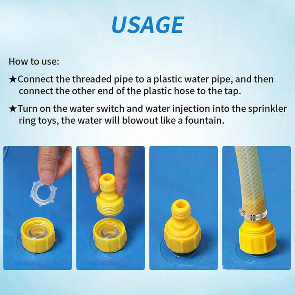 Mini piscina pentru bebelusi cu fantana stropitoare