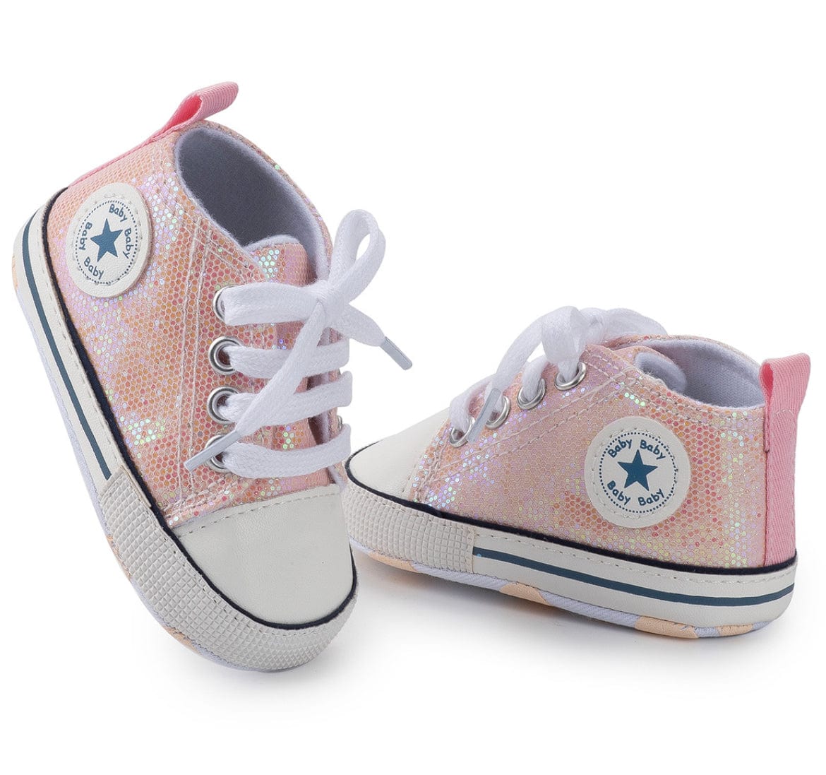 Tenisi pentru bebelusi cu paiete