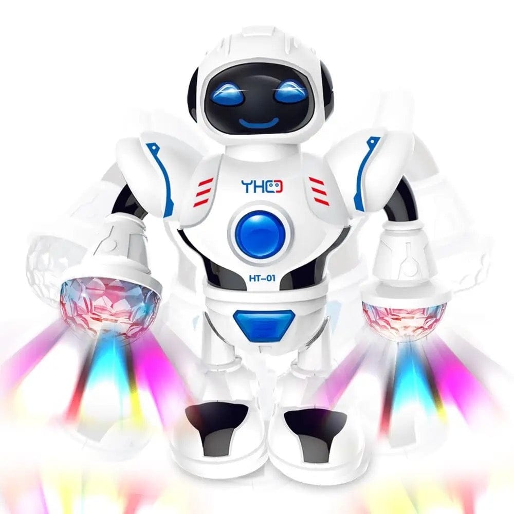 Robot dansant cu lumini LED care clipesc și muzică
