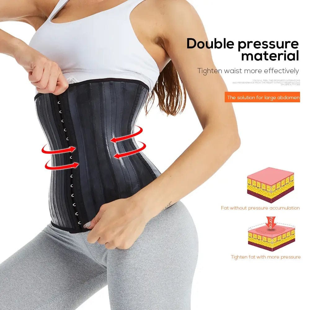 Body Modelator Corset modelator din latex, talie de viespie
