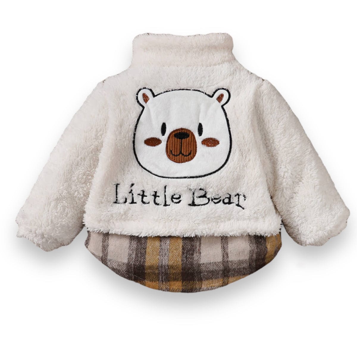 Geaca pentru bebe alba LITTILE-BEAR