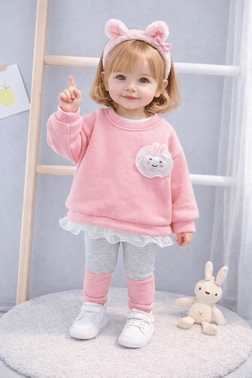 Compleu de catifea din doua piese ANDA