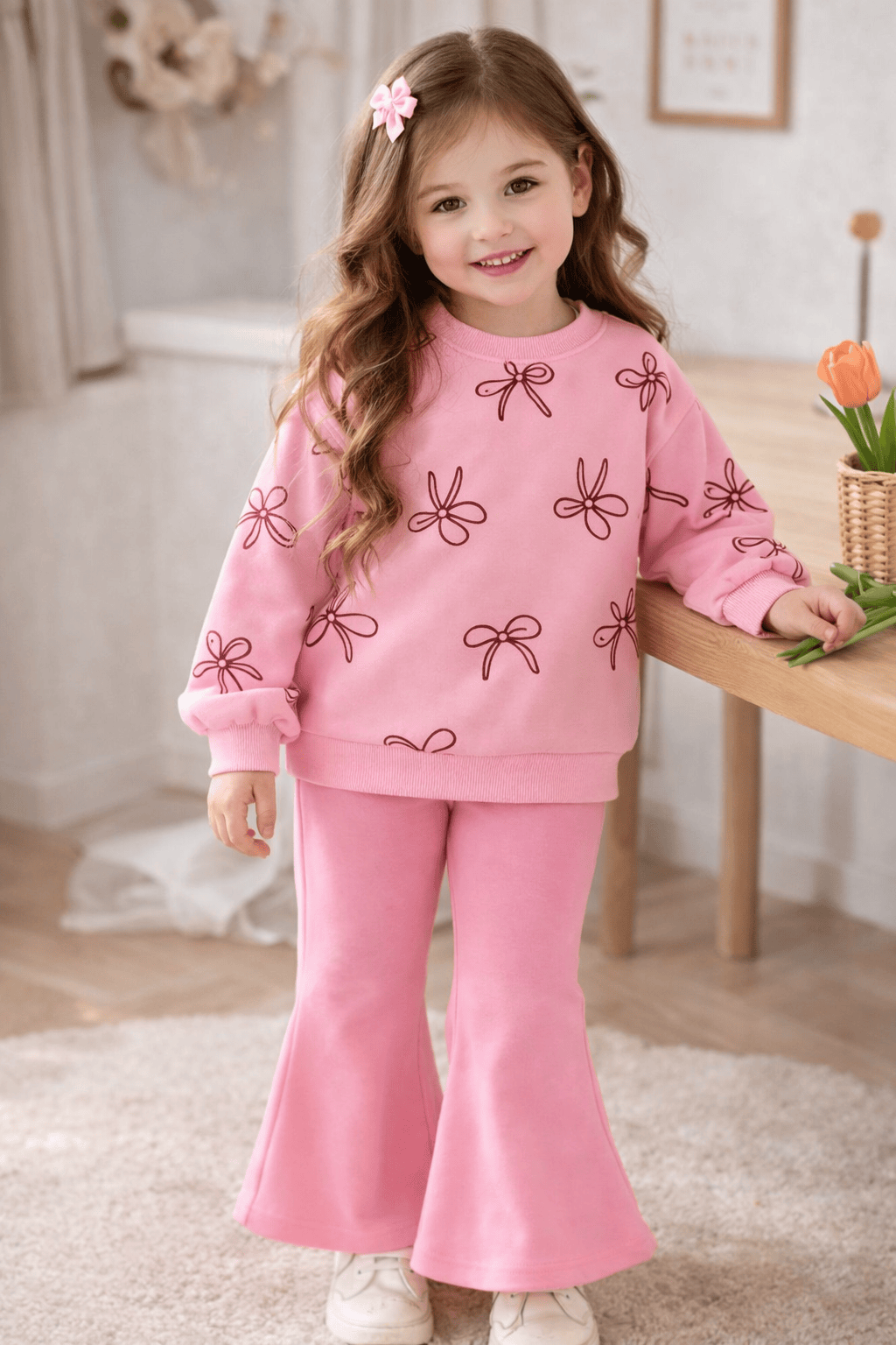Pantaloni evazati si bluza  DIANA