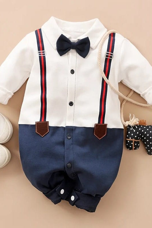 Costum bebe din bumbac 100% ROYAL BLUE